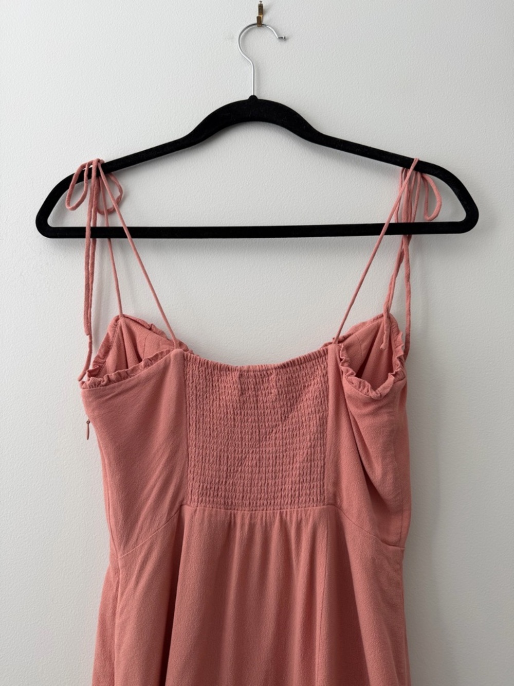 Aritzia Wilfred Fable Sweetheart Bustier Mini Dress Dusty Rose Pink Crepe Sz 6 - Picture 6 of 16